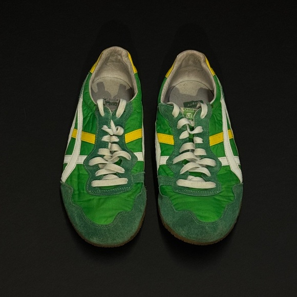 Onitsuka Tiger Serrano by ASICS Green / White Men’s Sneaker Size 9.5 - Picture 2 of 4